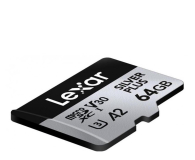 Lexar 64GB microSDXC Silver Plus UHS-I U3 A2 V30 - 1292569 - zdjęcie 4